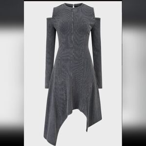 Killstar Charcoal Long Sleeve Dress